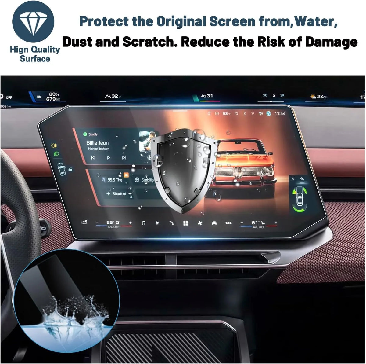 For BMW iX3 17.9-Inch Multimedia Screen Protector 2027+