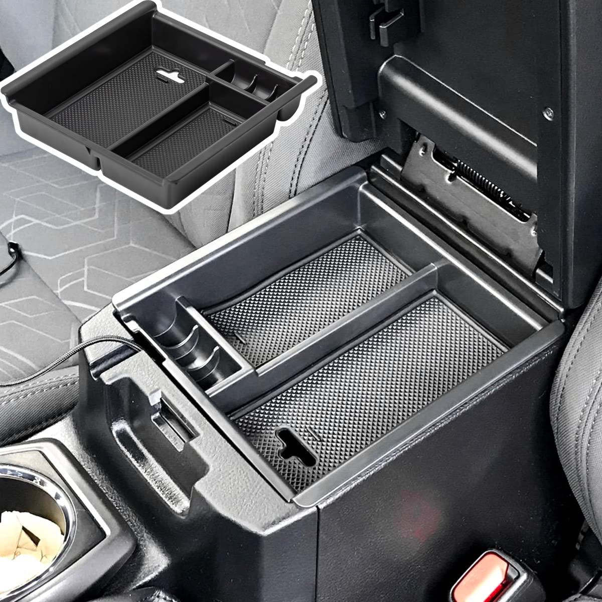 Toyota Tacoma Car Center Console Organizer Tray 2016+ - LFOTPP Car Accessories