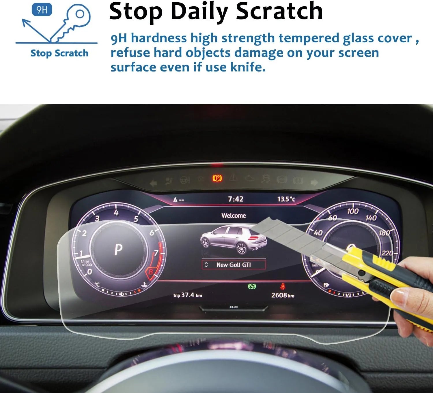 For VW Golf 7 Golf Sport Wagen Screen Protector 2018-2021