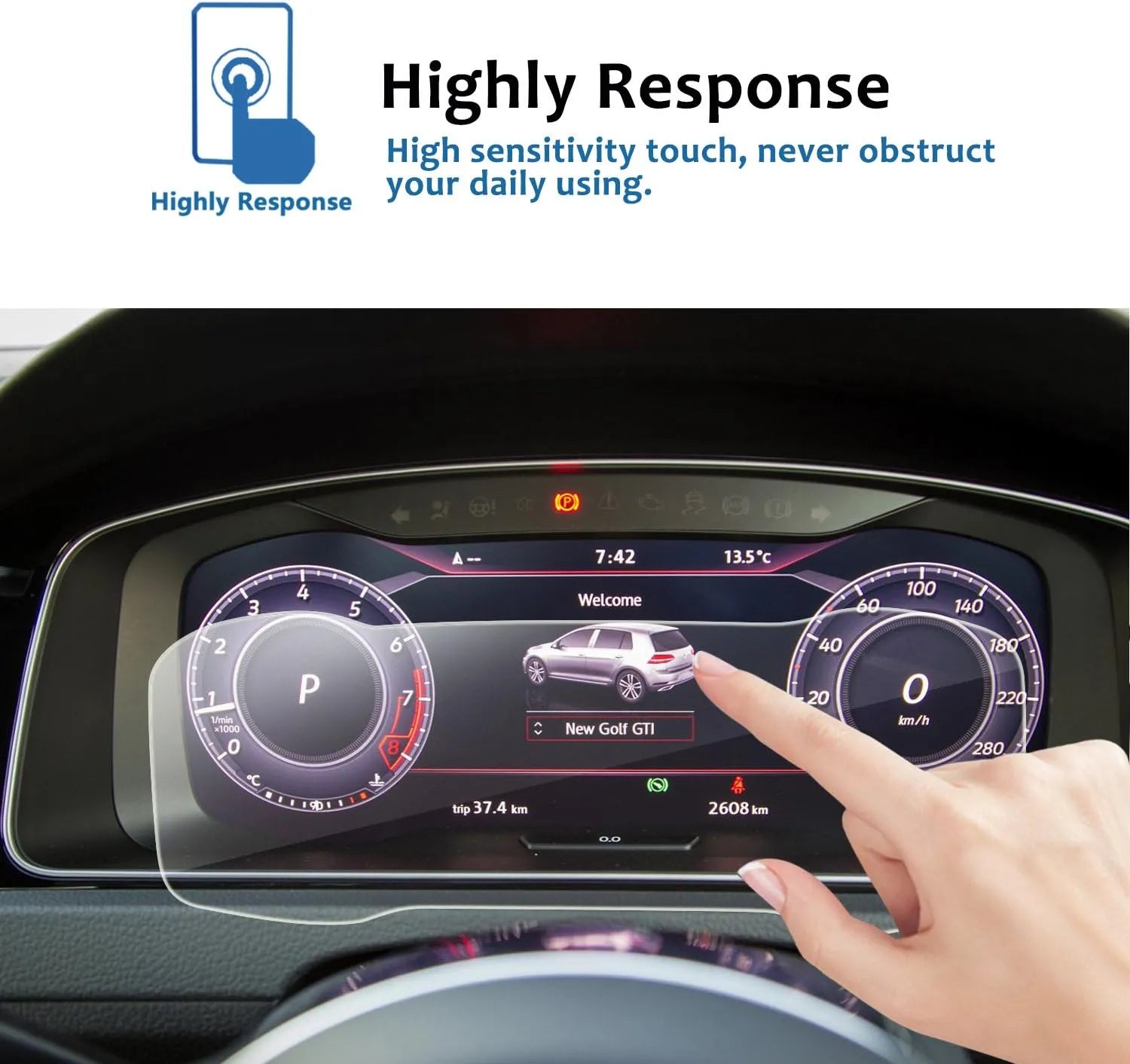 For VW Golf 7 Golf Sport Wagen Screen Protector 2018-2021