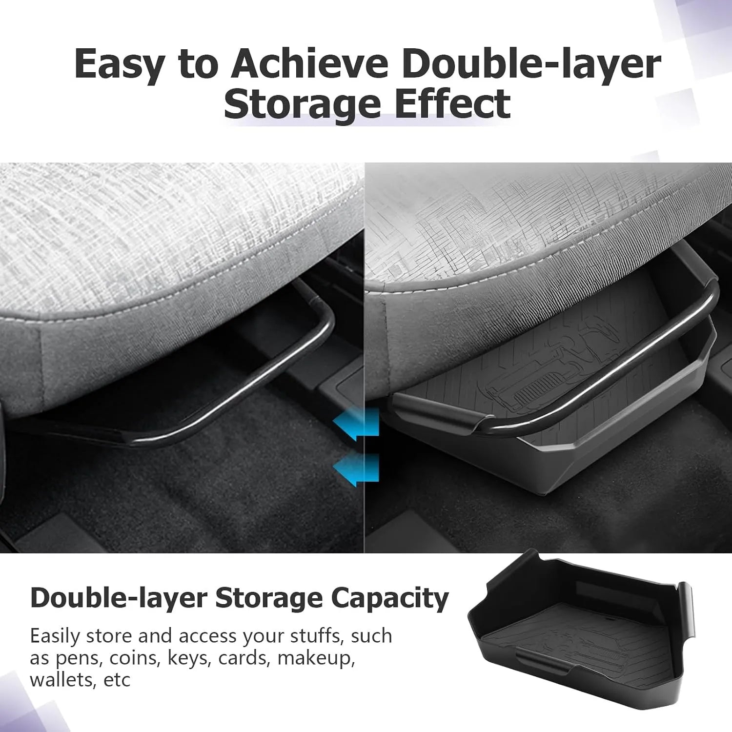 For Ford Maverick Under Seat Organizer 2021 2022 2023 2024 2025 2026