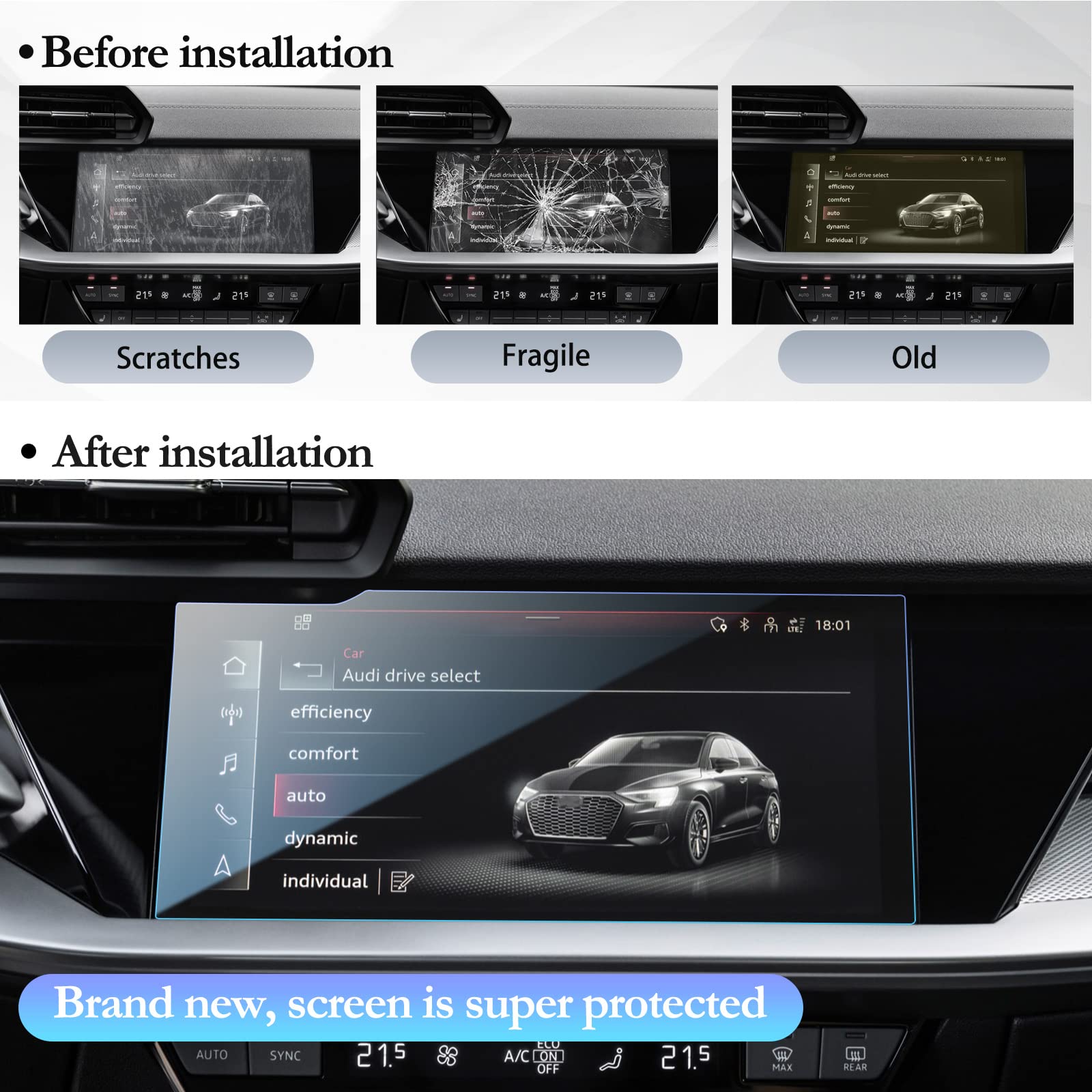 Audi A3 8Y Screen Protector 2022+ - LFOTPP Car Accessories