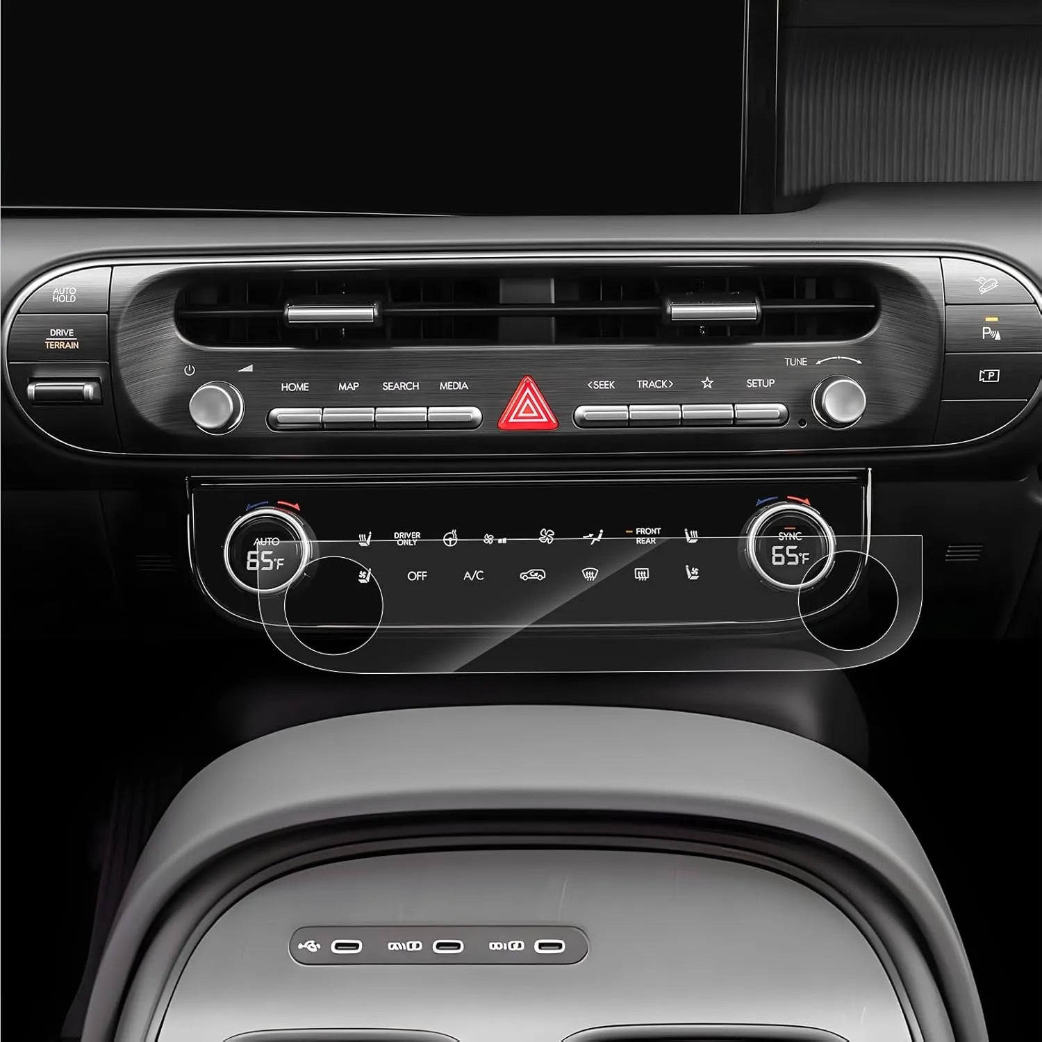 For Hyundai Palisade& Ioniq 9 12.3 inch Multimedia and Cluster Integrated Screen Protector 2026+