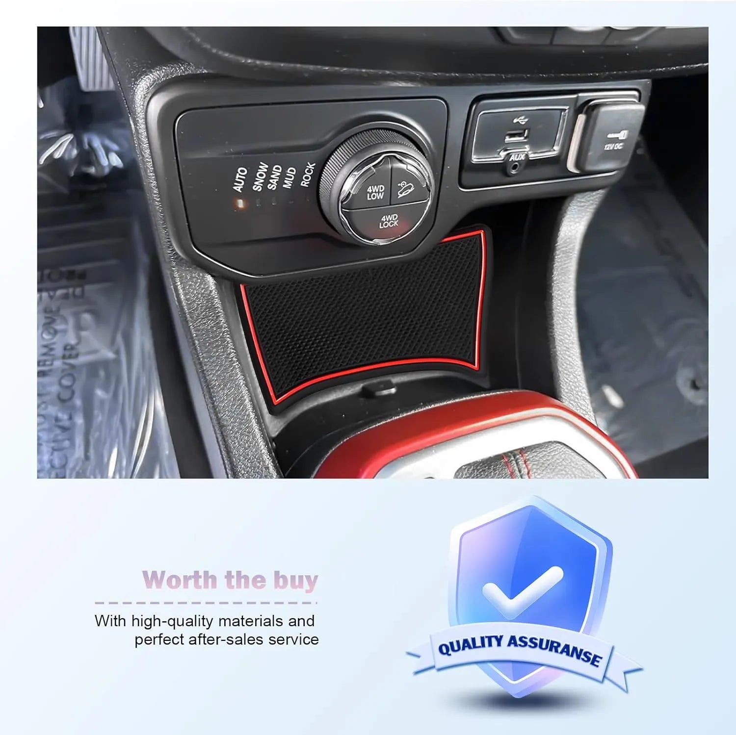 For Jeep Renegade Door Slot Mats Liner  2019-2026