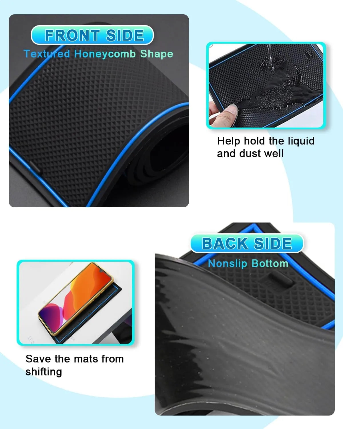 For Jeep Renegade Door Slot Mats Liner  2019-2026