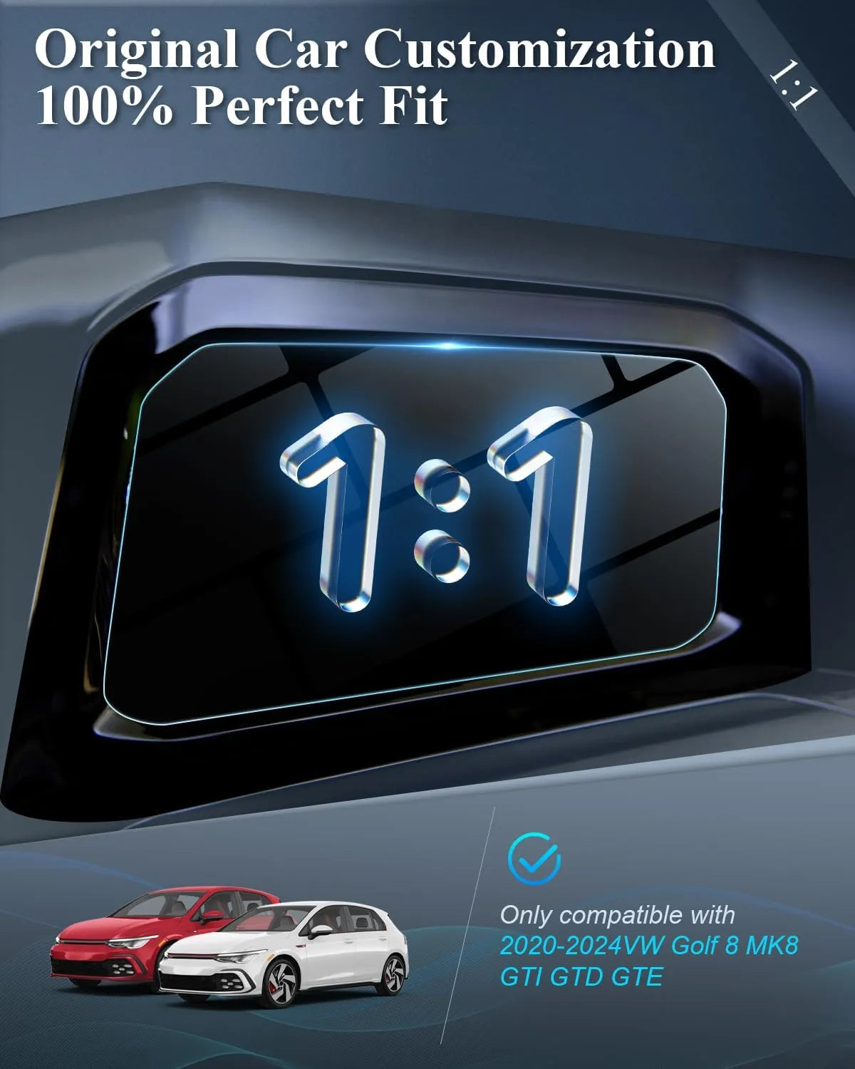 For VW Golf GTI Mk8 Navigation Screen Protector 2020+