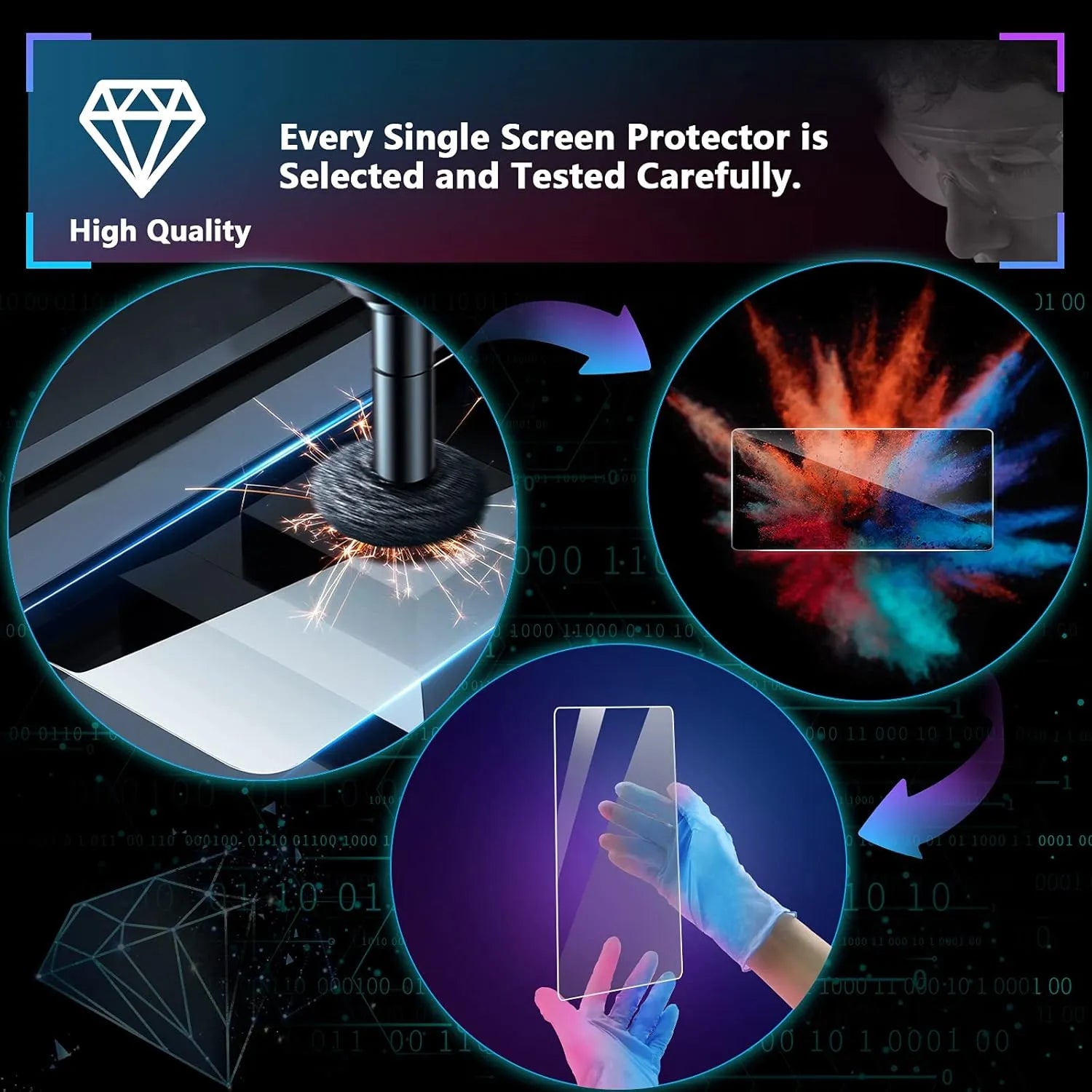 For Hyundai Palisade Navigation Tempered Glass Screen Protector 2020-2025