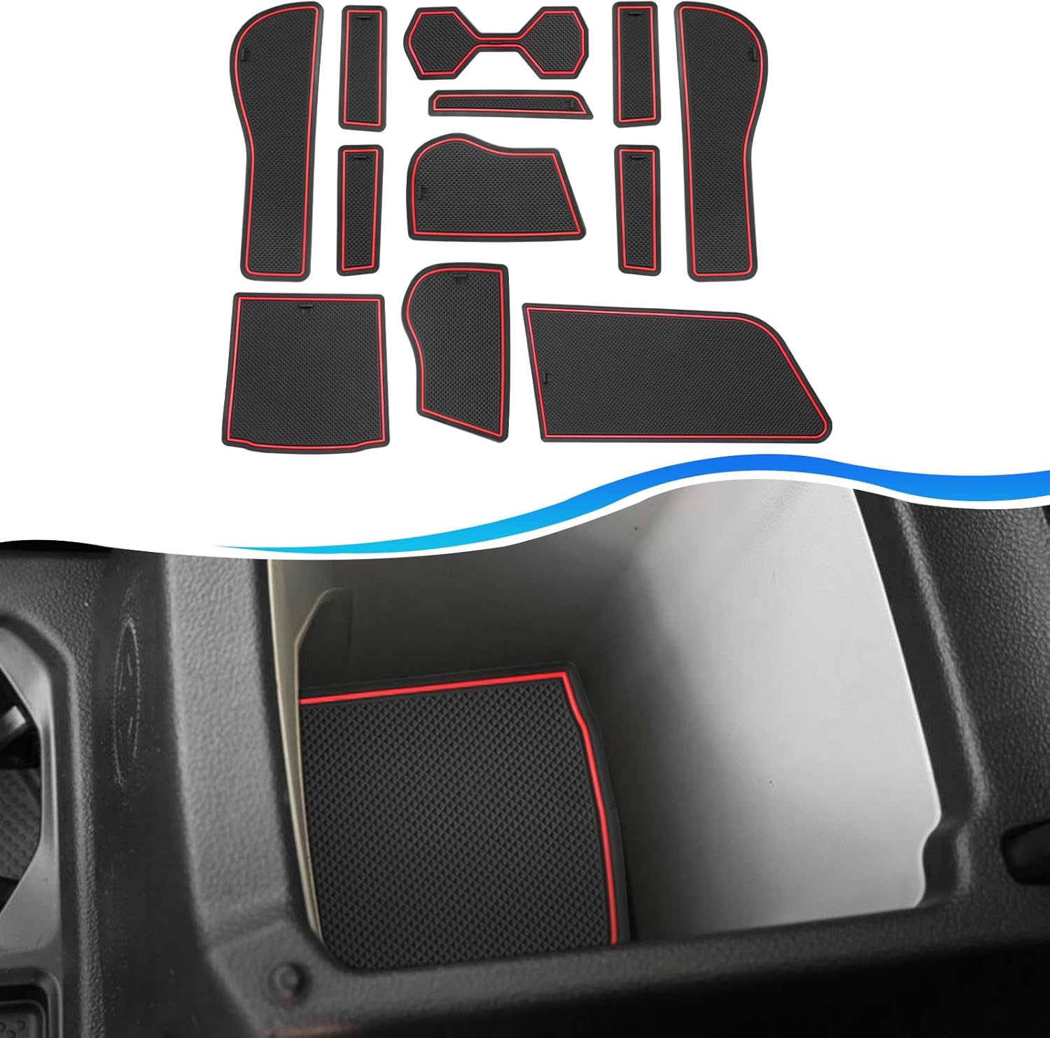 For Volkswagen Taos Door Slot Mats 2022-2025