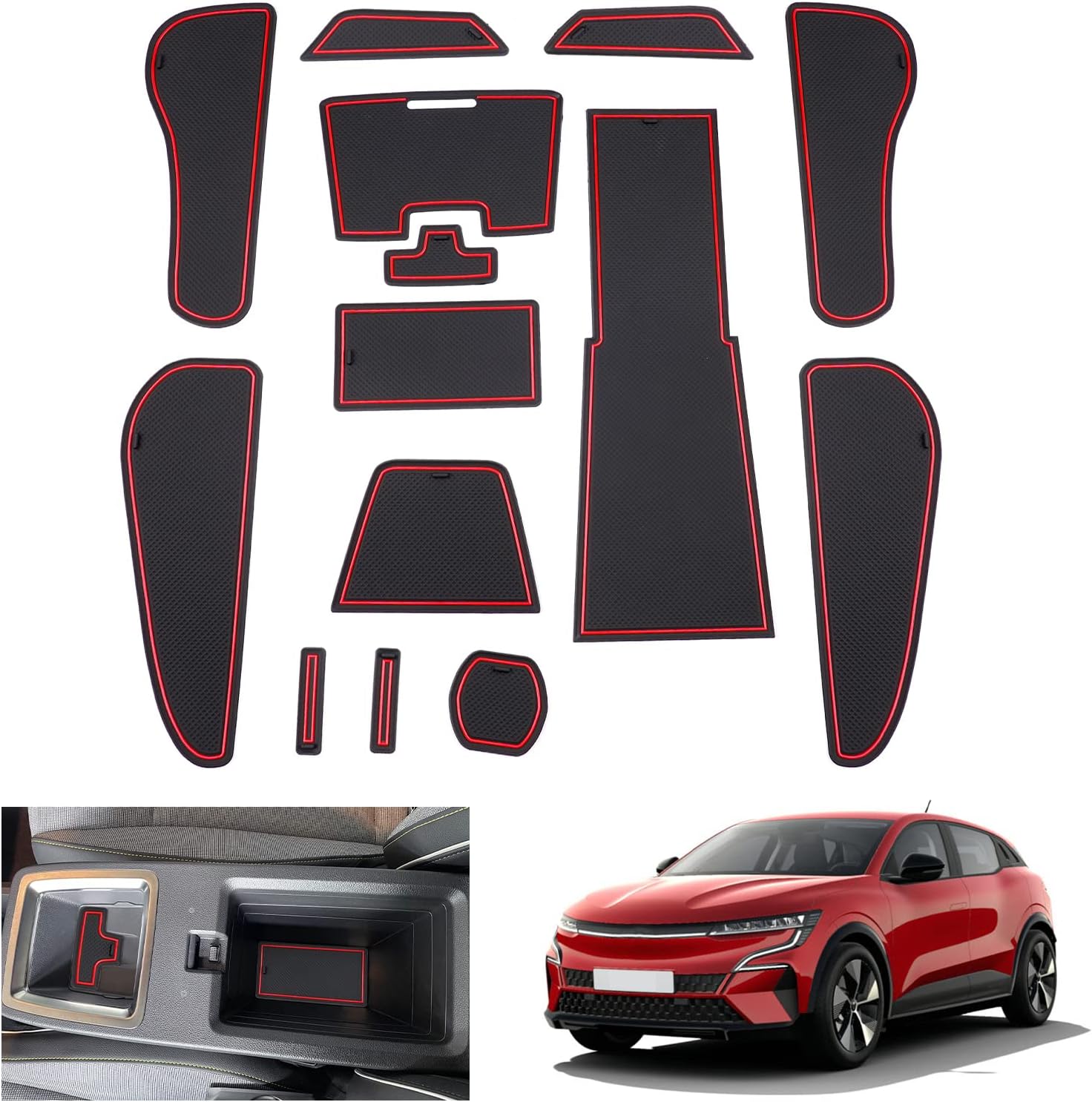 For Renault Megane E-Tech Non-Slip Door Slot Mats 2021+