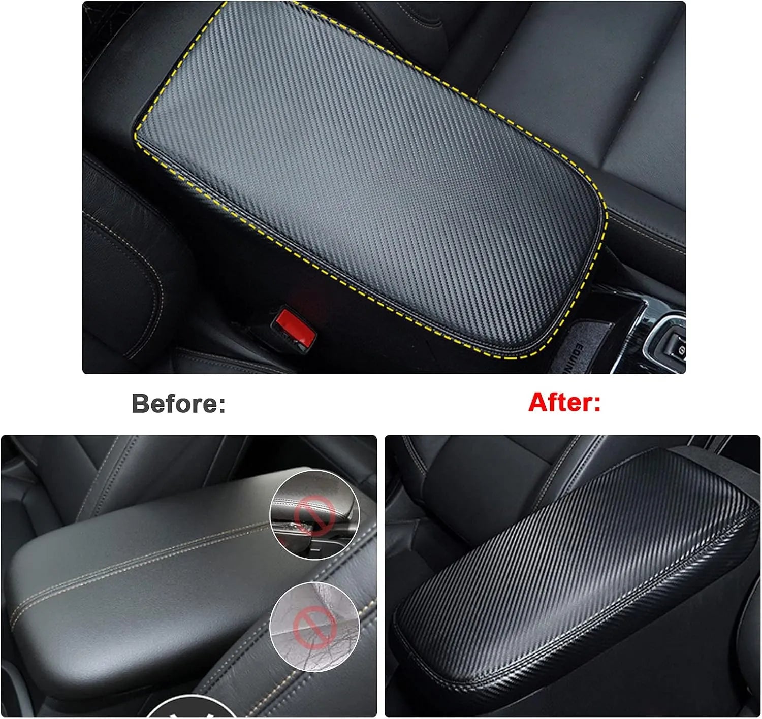 For Toyota RAV4 5 Armrest Cover 2019-2025