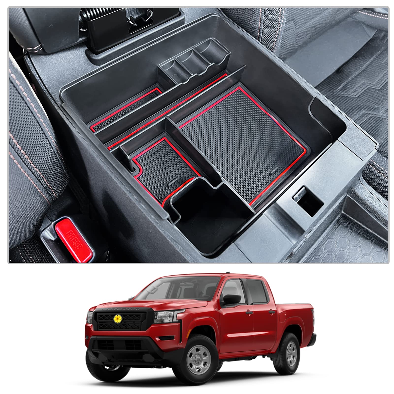 Nissan Frontier Center Armrest Storage Tray 2022+ - LFOTPP Car Accessories