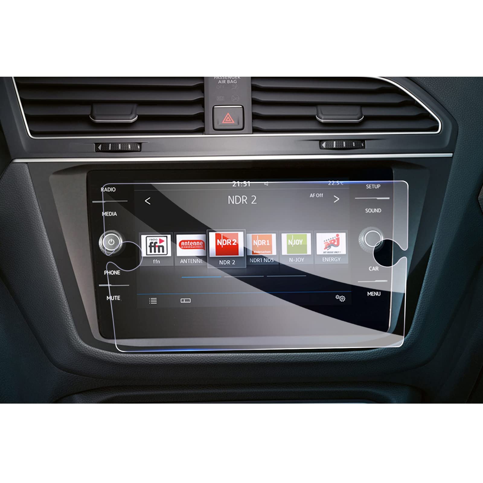 VW Golf 7.5 Golf Mk7 9.2" Screen Protector 2017+ - LFOTPP Car Accessories