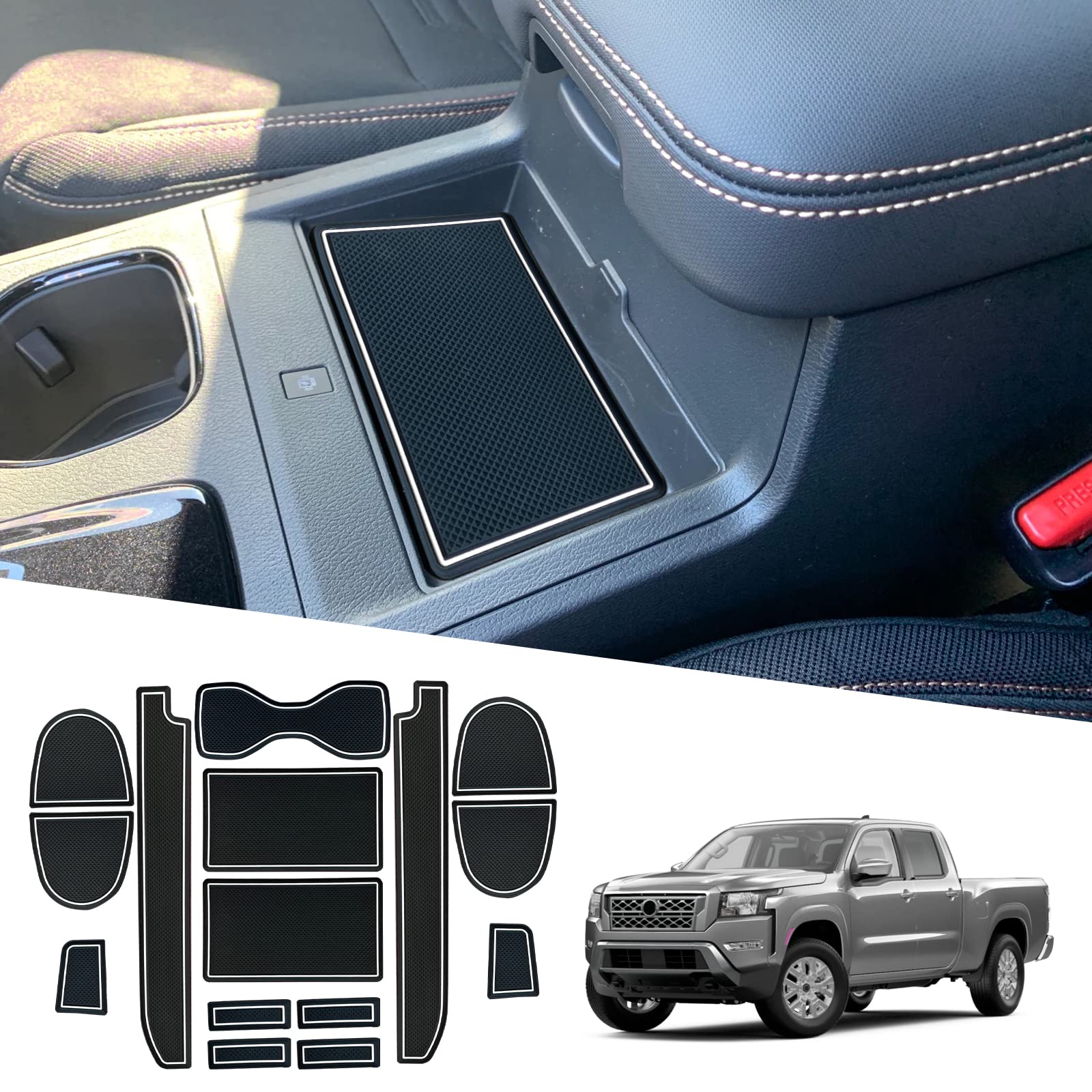 Nissan Frontier Door Slot Mats 2022+ - LFOTPP Car Accessories