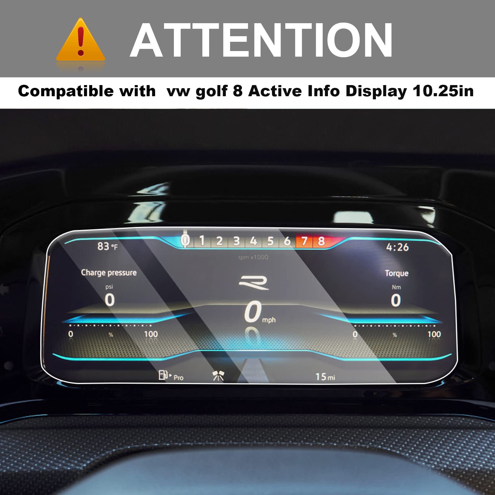 VW Golf GTI Golf GTI Mk8 10" Screen Protector 2022+ - LFOTPP Car Accessories