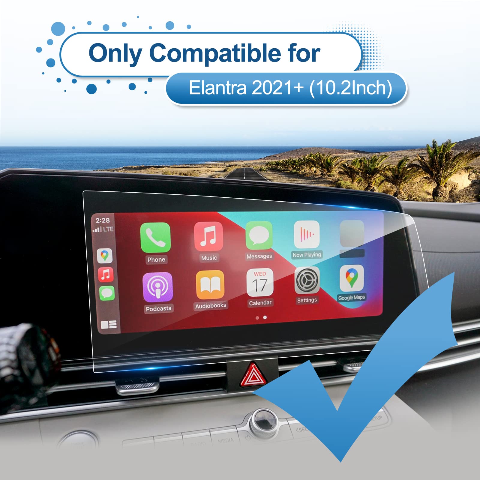 Hyundai Elantra Screen Protector 2021+ - LFOTPP Car Accessories