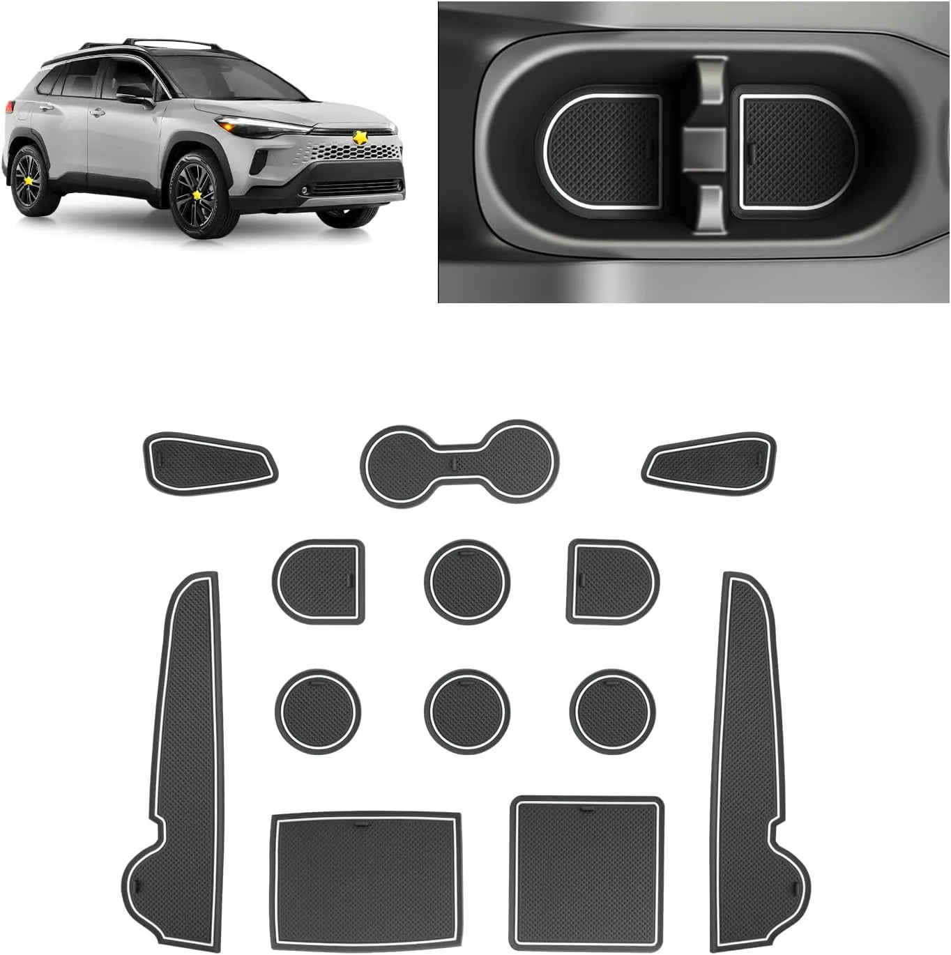 For Toyota Corolla Cross Door Slot Mat 2022-2026