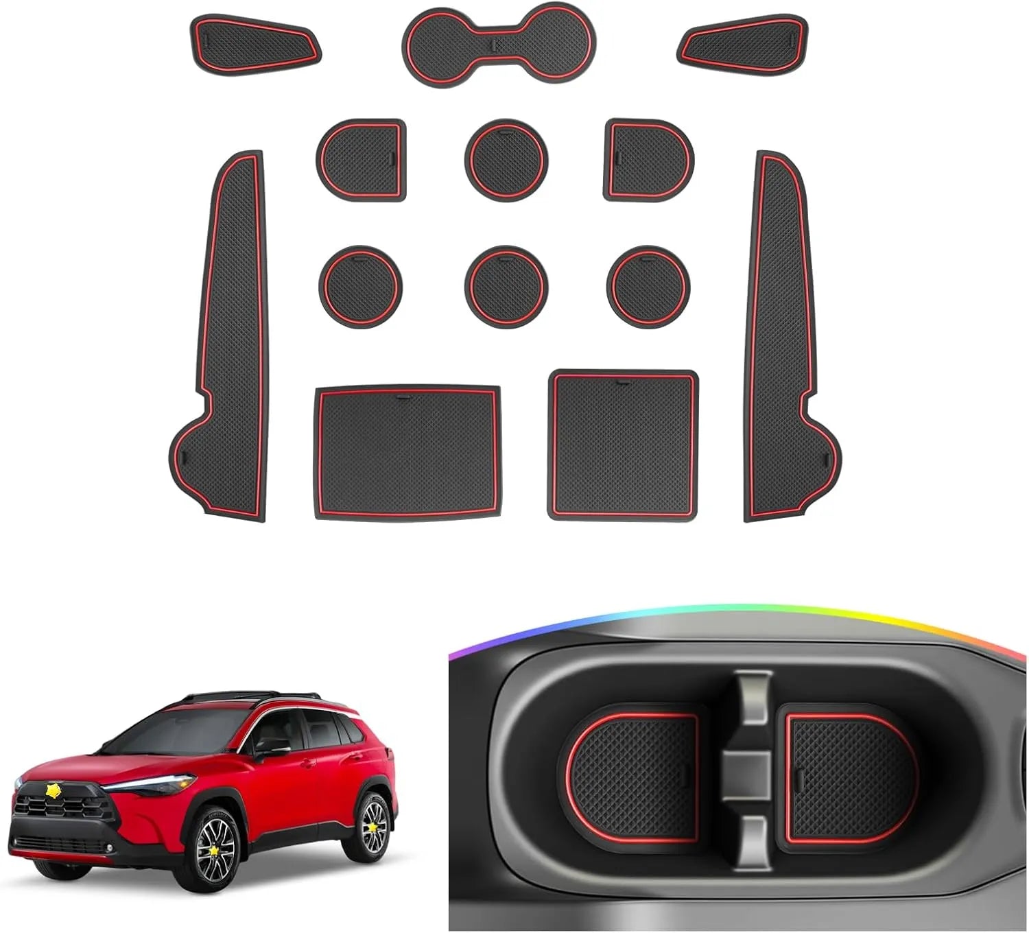 For Toyota Corolla Cross Door Slot Mat 2022-2026