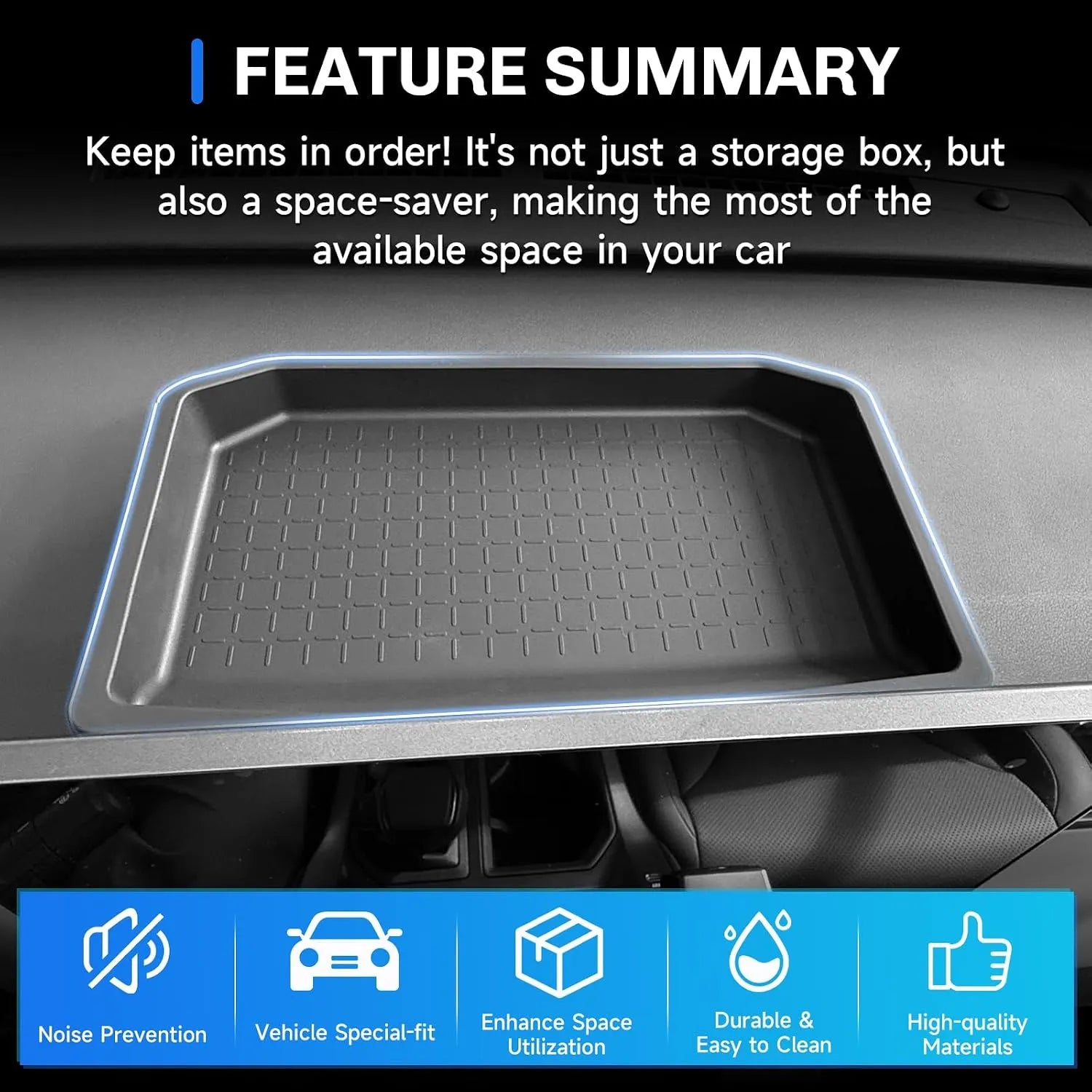 For Toyota RAV4 Dashboard Screen Back Organizer 2026+