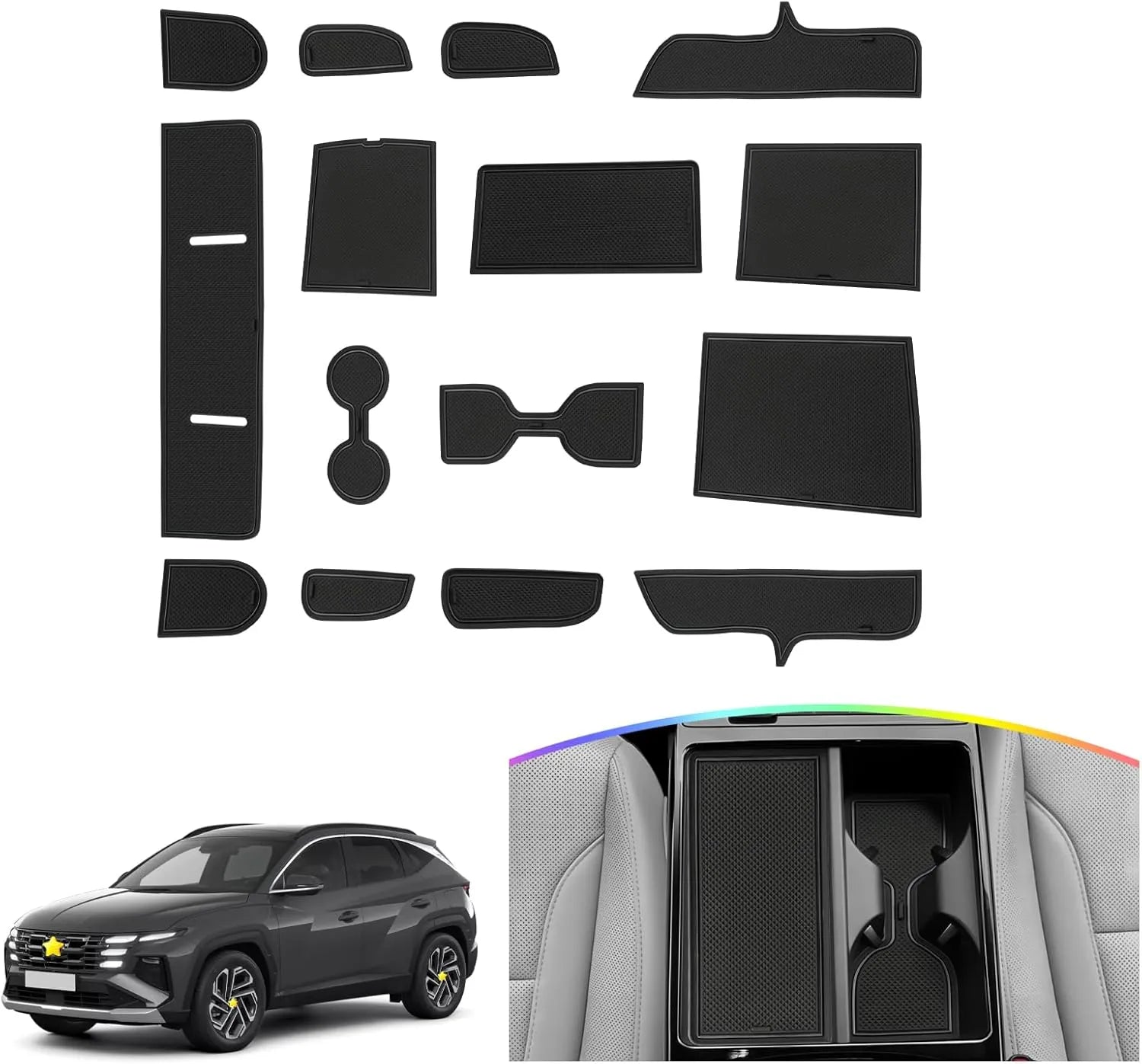 For Hyundai Tucson NX4 Door Slot Mats 2025+