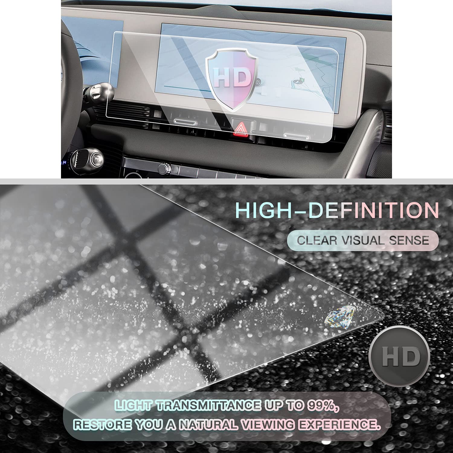 Huyndai Ioniq 5 Glass Screen Protector 2021+ - LFOTPP Car Accessories