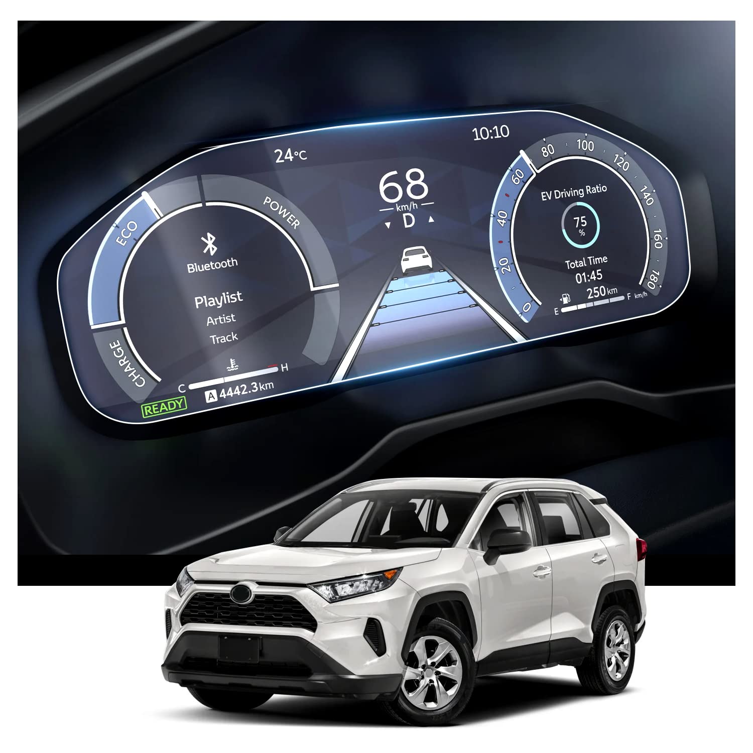 Toyota RAV4 12.3" Dashboard Screen Protector 2023+ - LFOTPP Car Accessories