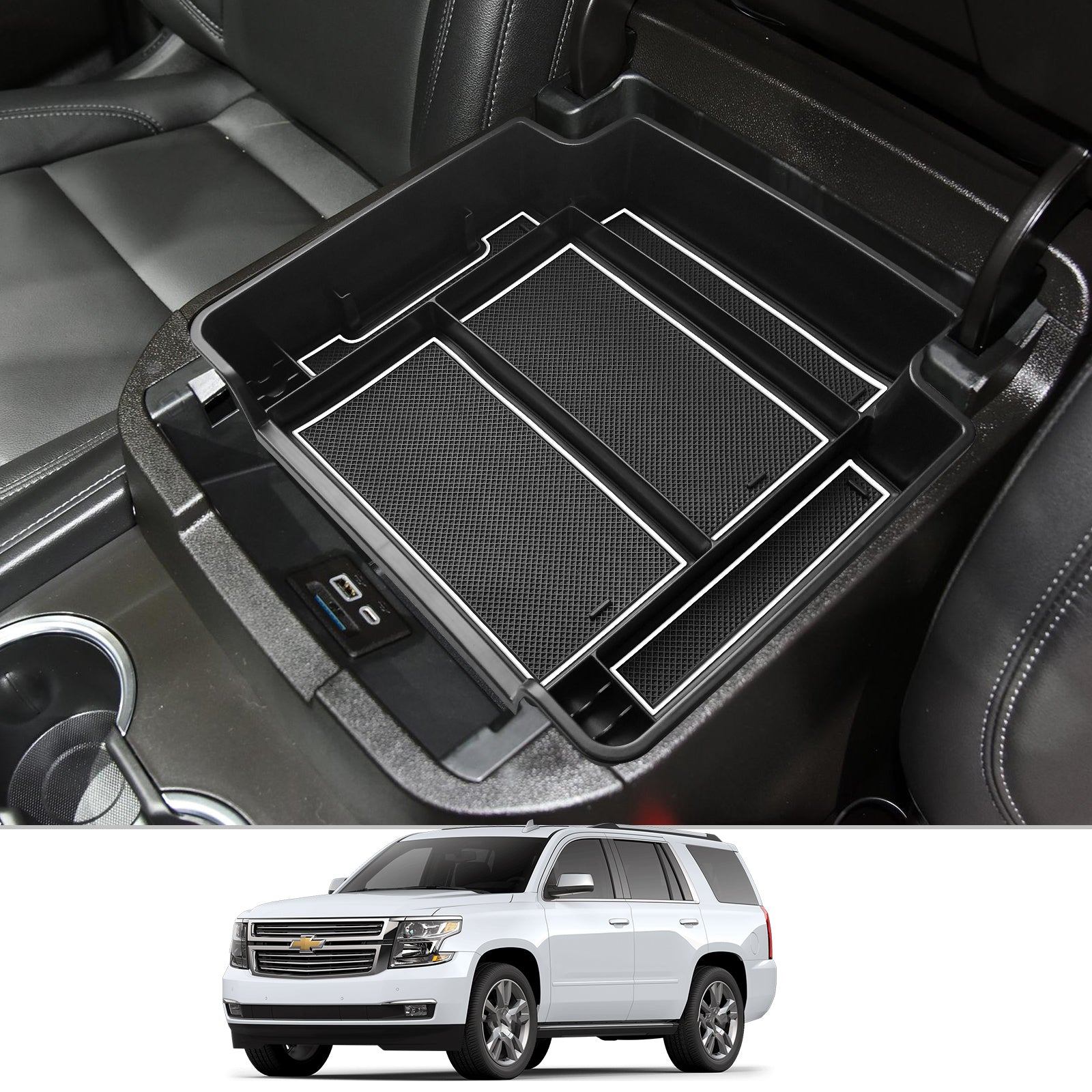 GMC Yukon Center Console Tray 2021+ - LFOTPP Car Accessories