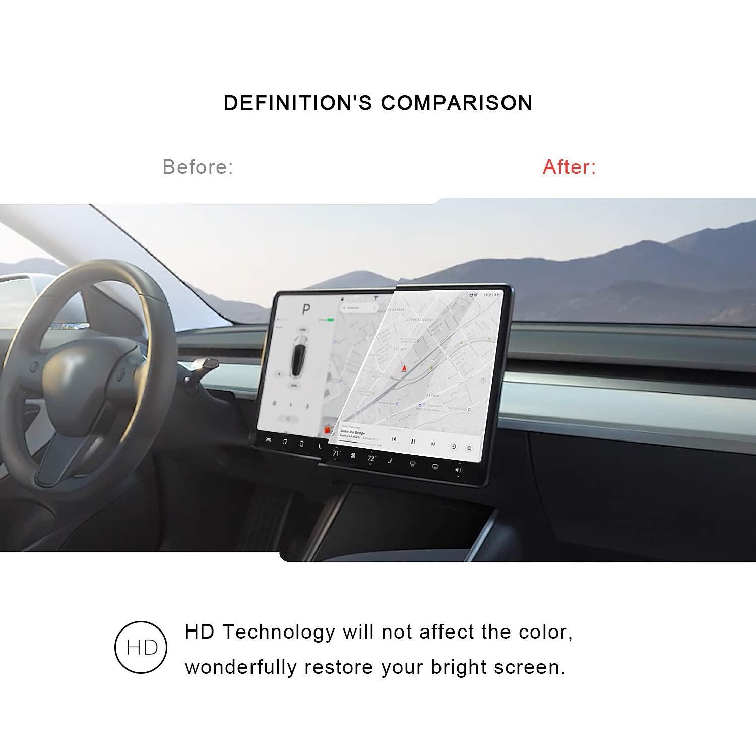 2018 2019 2020 2021 2022 Tesla Model 3 2020 2021 2022 Model Y 15&quot; Center Control Touchscreen Car Navigation Tempered Glass Touch Screen Protector, P50 P65 P80 P80D Accessories 9H Anti-Scratch Shock Resistant-lfotpp-auto-parts.myshopify.com