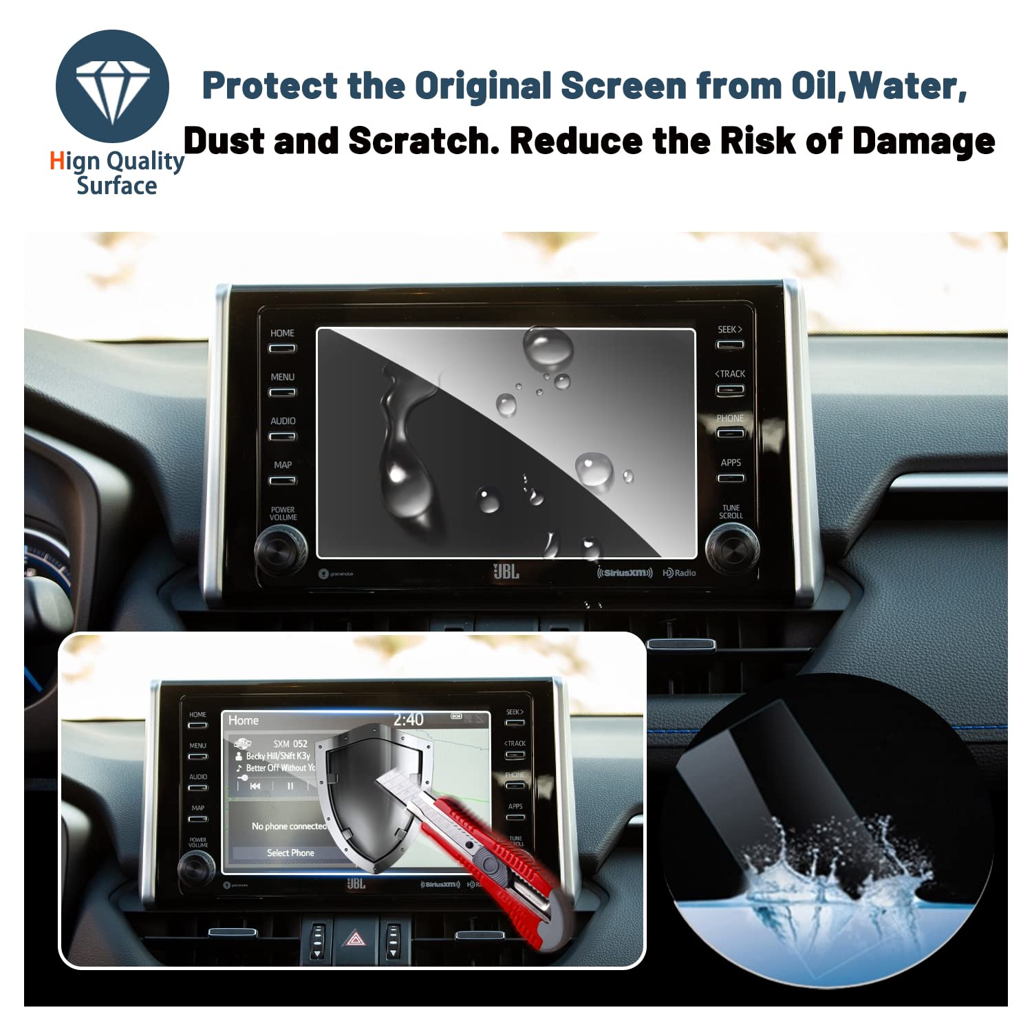 Toyota RAV4 7" Screen Protector 2019+ - LFOTPP Car Accessories