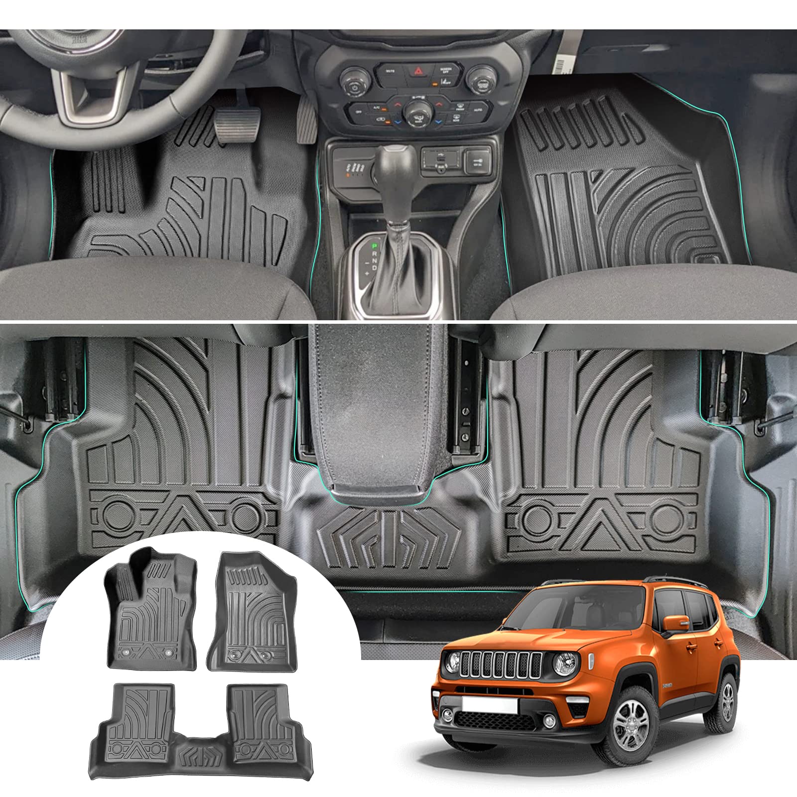 Jeep Renegade BU Floor Mats 2015+ - LFOTPP Car Accessories