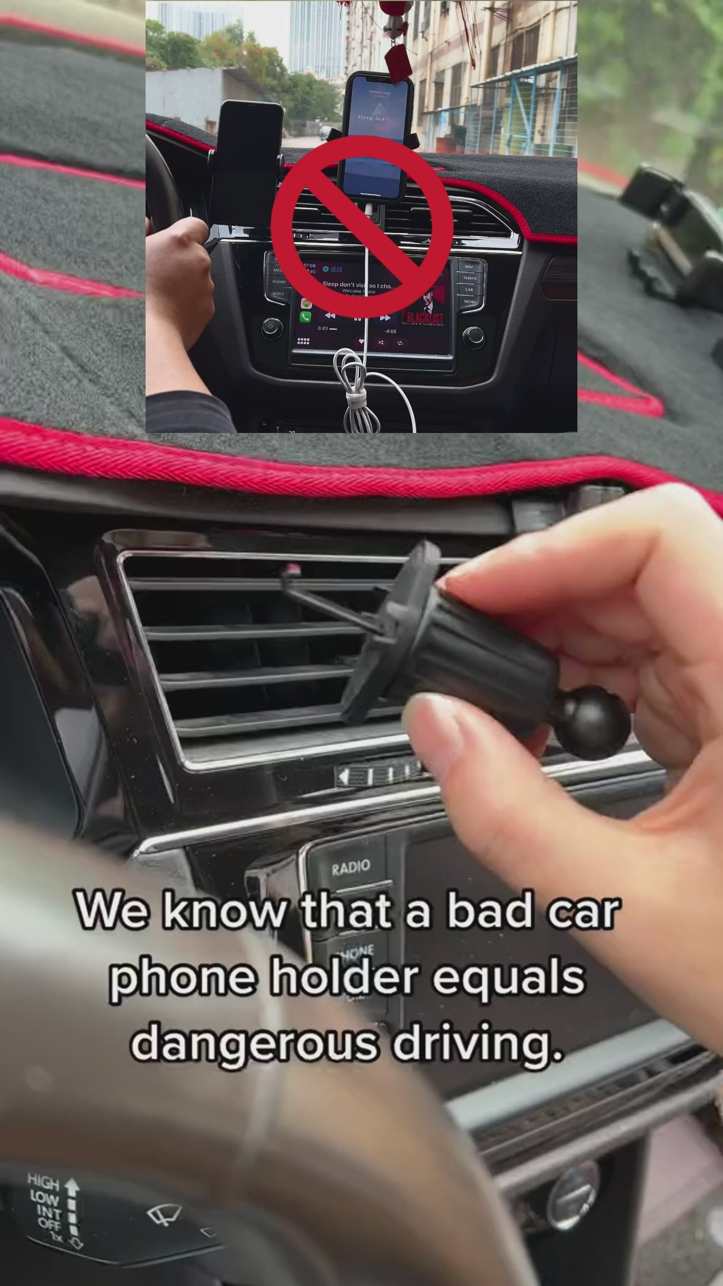 Elektroauto-Handyhalterung, perfekte Passform