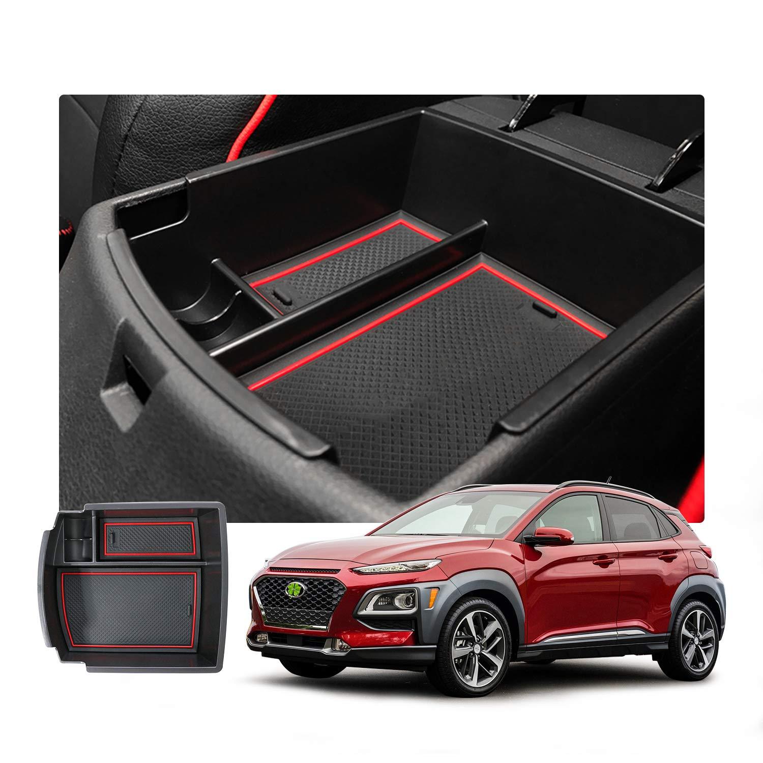 Hyundai Kona Center Armrest Storage Tray 2018+ - LFOTPP Car Accessories