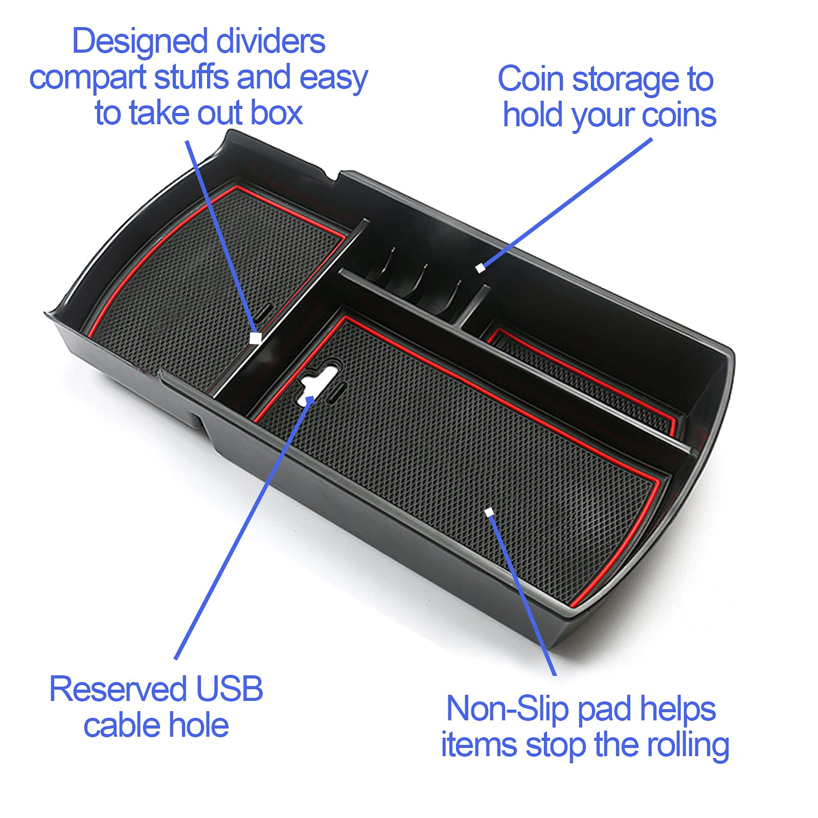 Honda Accord Center Console Organizer Tray 2018+ - LFOTPP Car Accessories